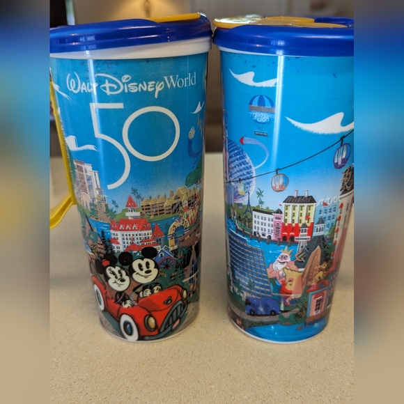 Walt Disney world 50th refillable resort travel mugs set of 3 - Picture 5 of 11